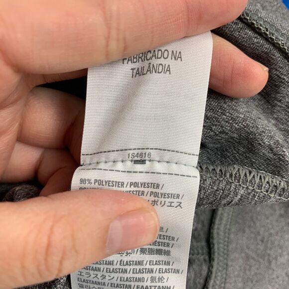 Abercrombie Jacket Women L Large Gray Heather Full Zip Mock Neck Thumbhole Run - Picture 13 of 16